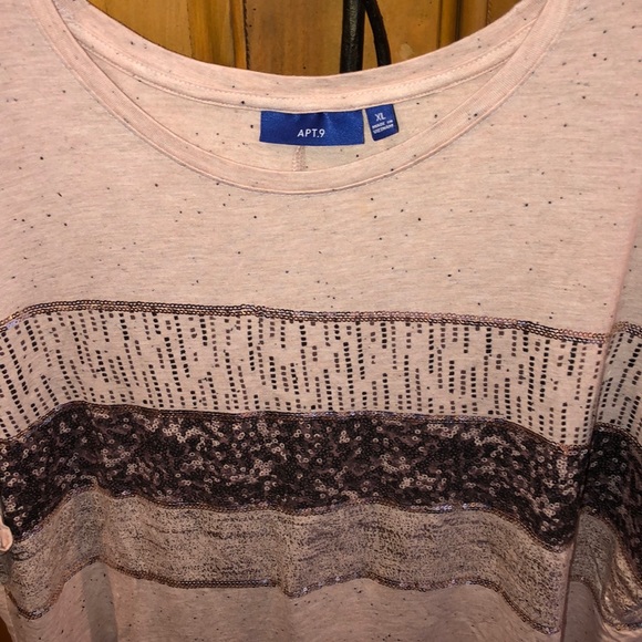 Apt. 9 Tops - Apt. 9 sequenced shirt